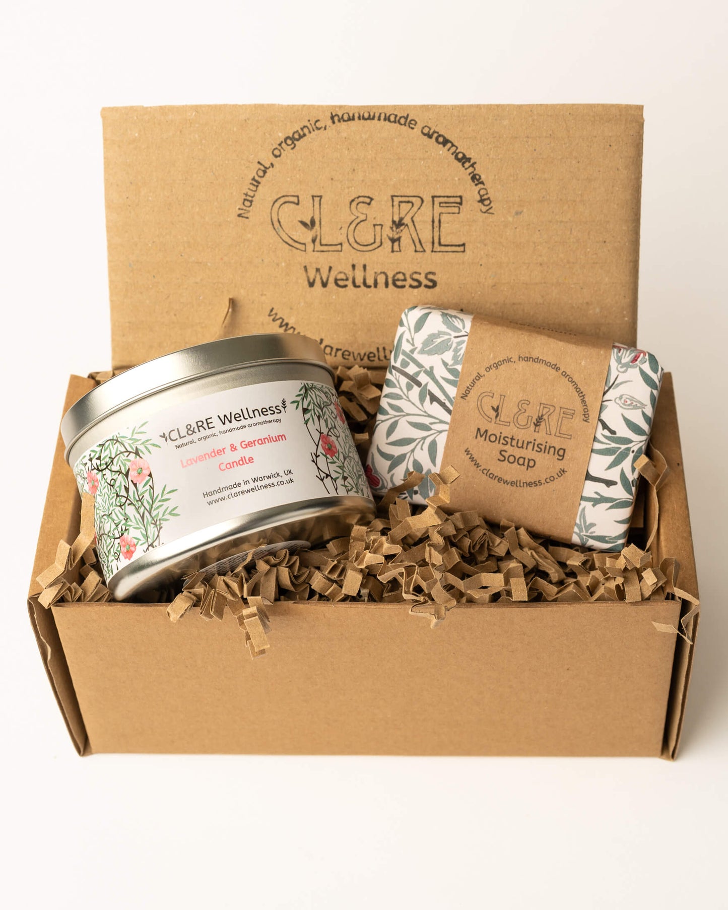Seasonal Candle & Soap gift set (Lavender & Rose Geranium)