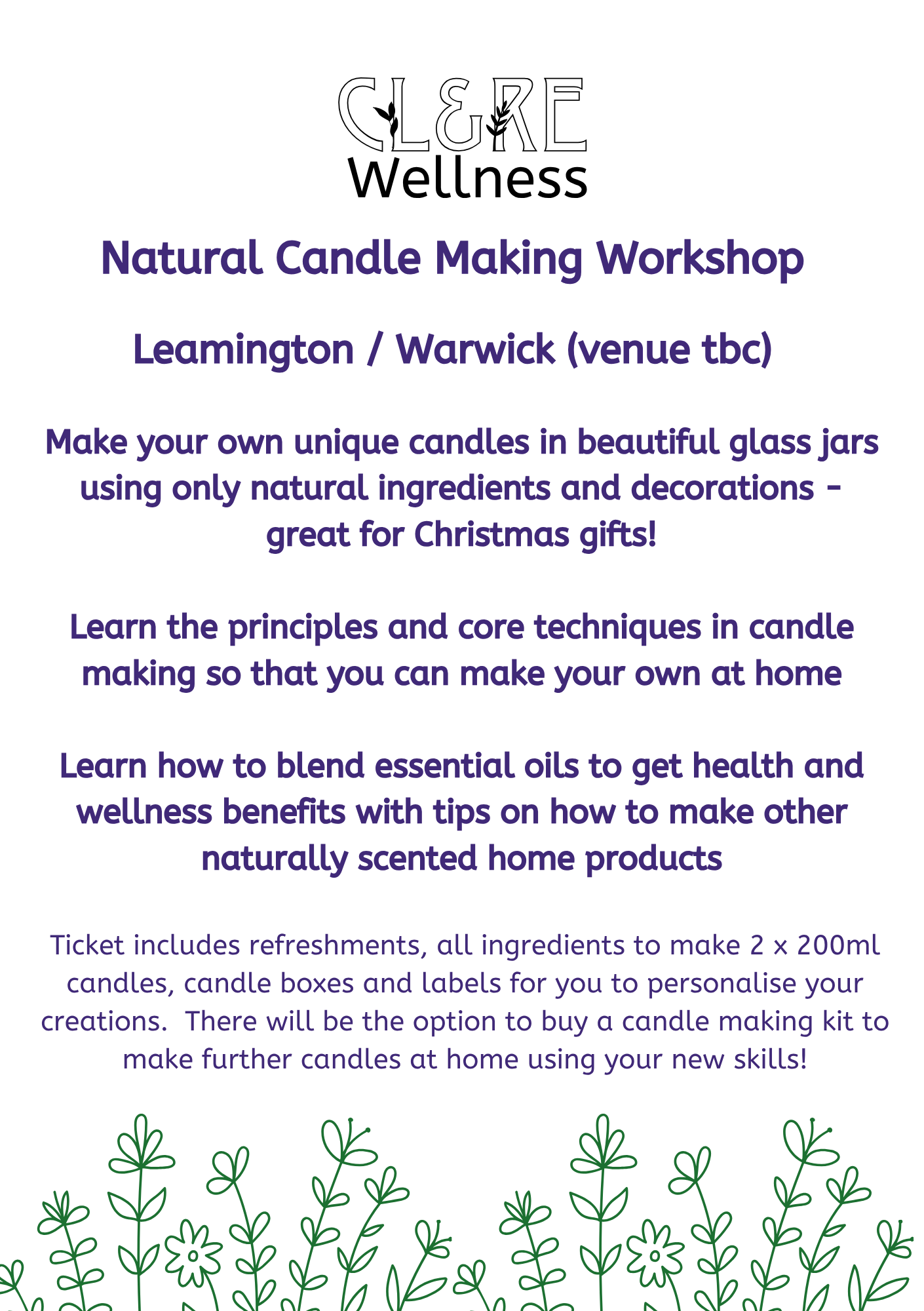 *NEW* Candle Making Workshop places
