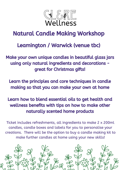 *NEW* Candle Making Workshop places