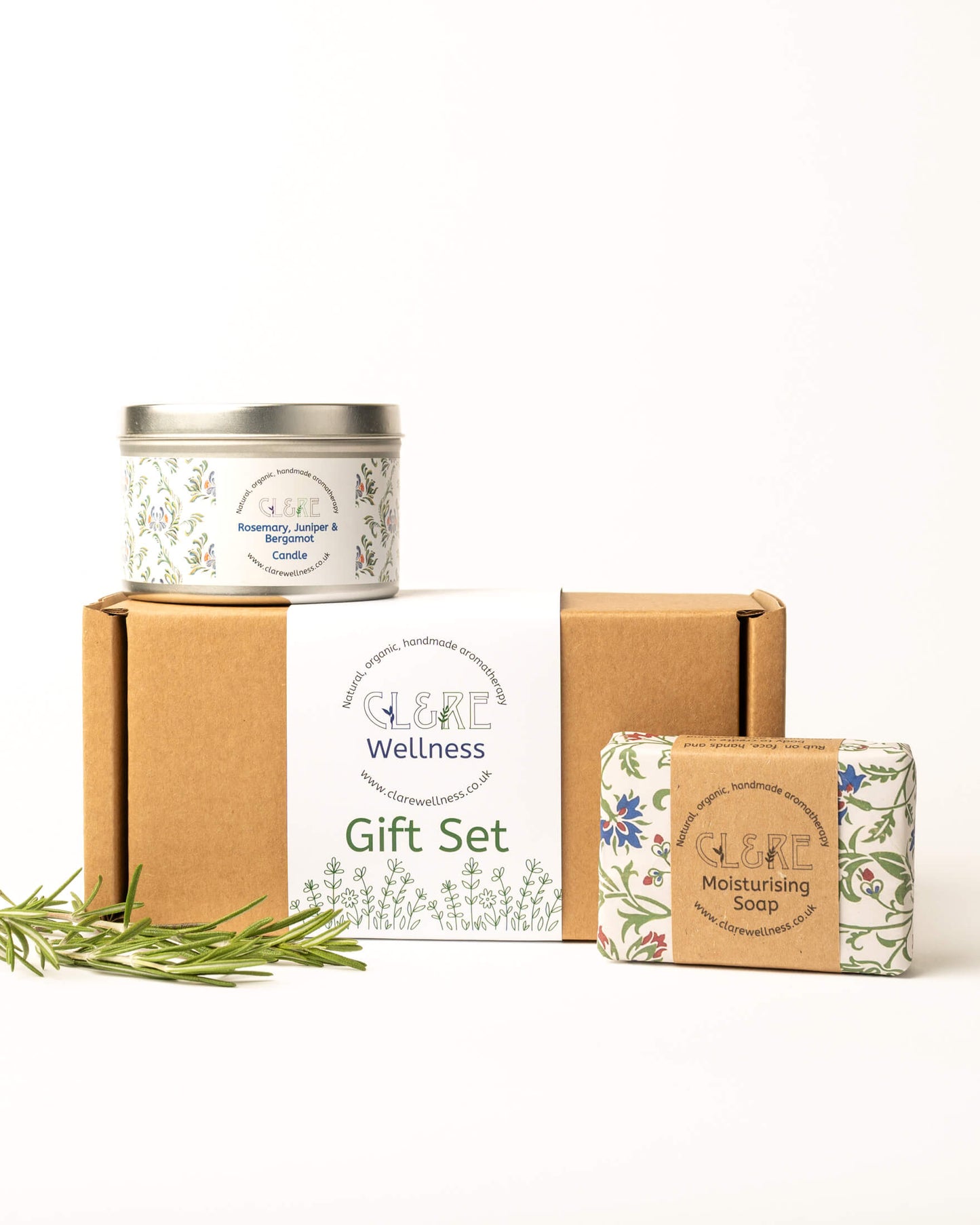 Seasonal Candle & Soap Gift Set (Rosemary, Juniper & Bergamot)