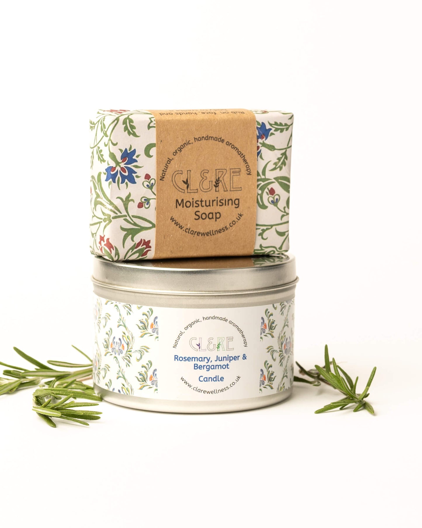 Seasonal Candle & Soap Gift Set (Rosemary, Juniper & Bergamot)