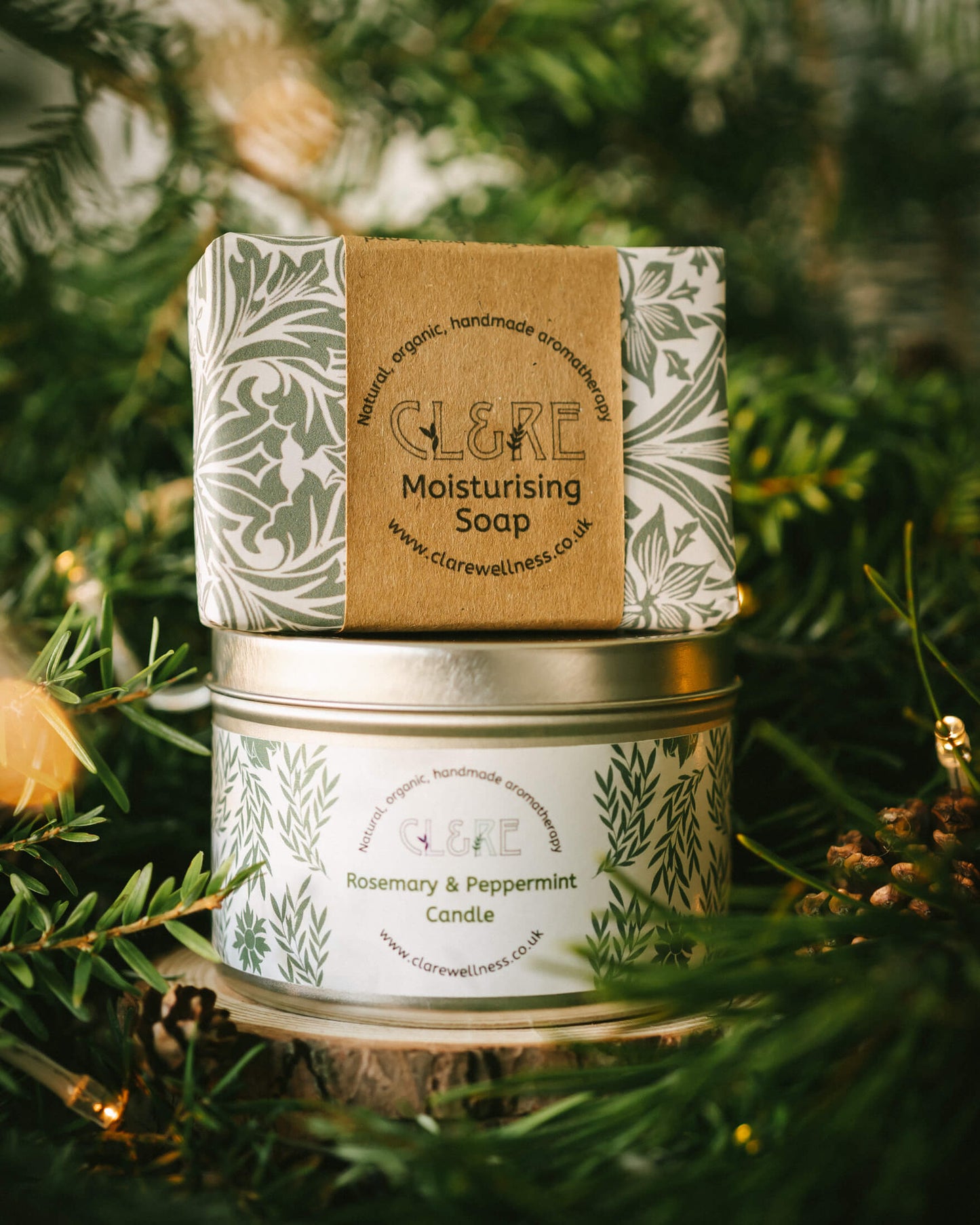 Seasonal Candle & Soap Gift Set (Rosemary, Juniper & Bergamot)