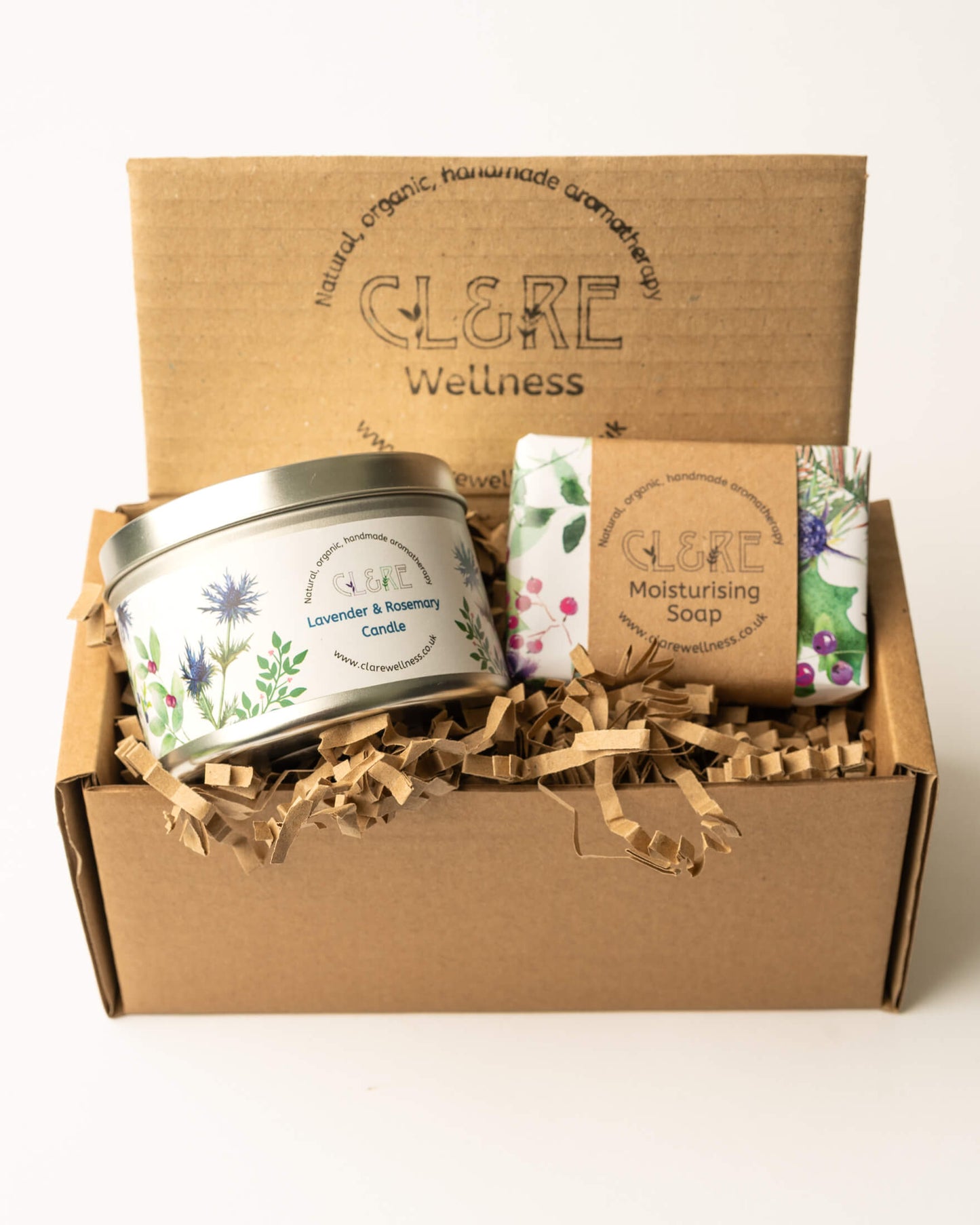 Seasonal Candle & Soap gift set (Lavender & Rosemary)