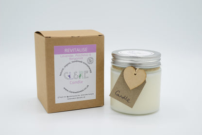 Revitalise Candle (with Lavender, Patchouli & Bergamot essential oils) 250ml