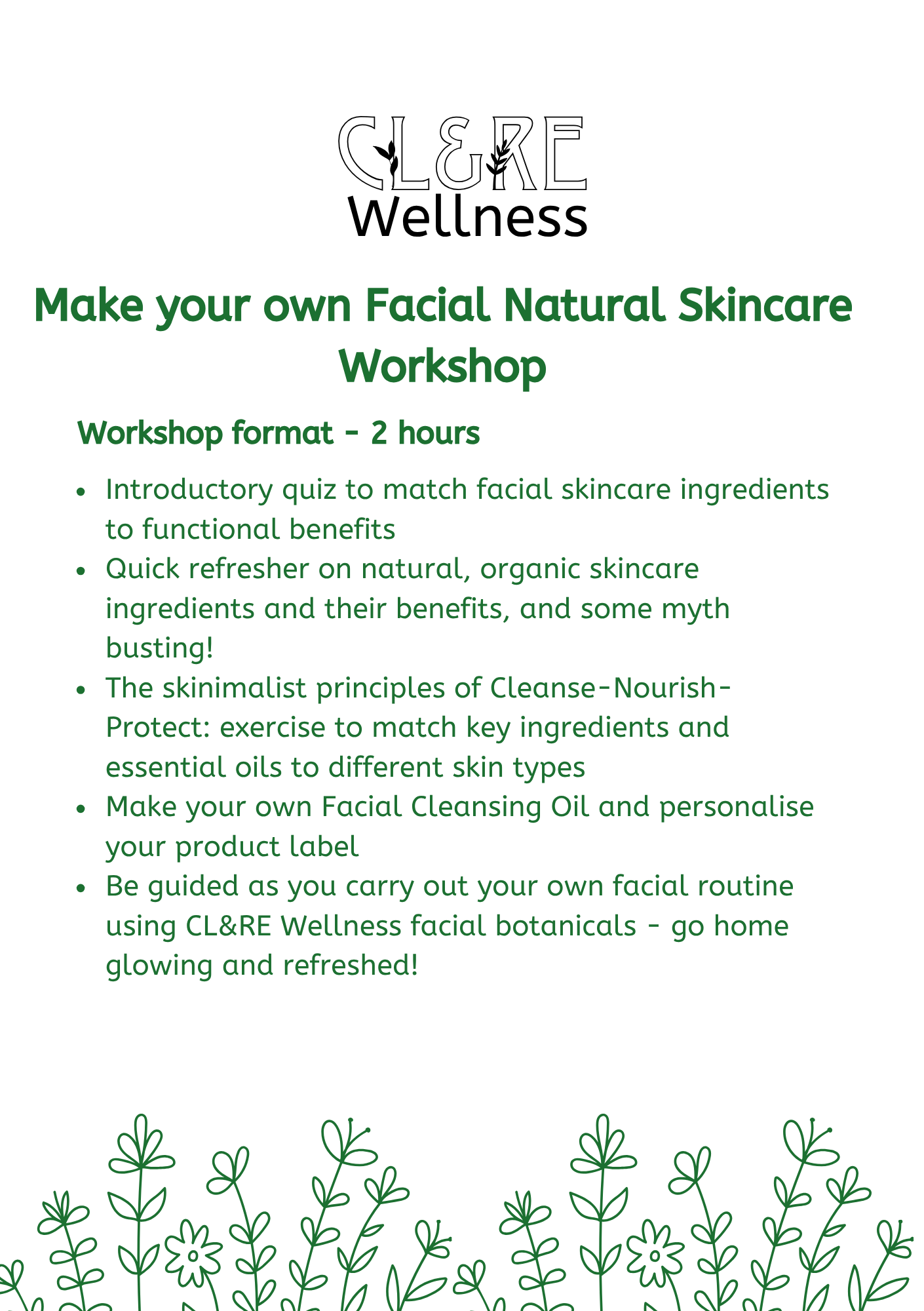 *NEW* Facial Skincare Workshop places