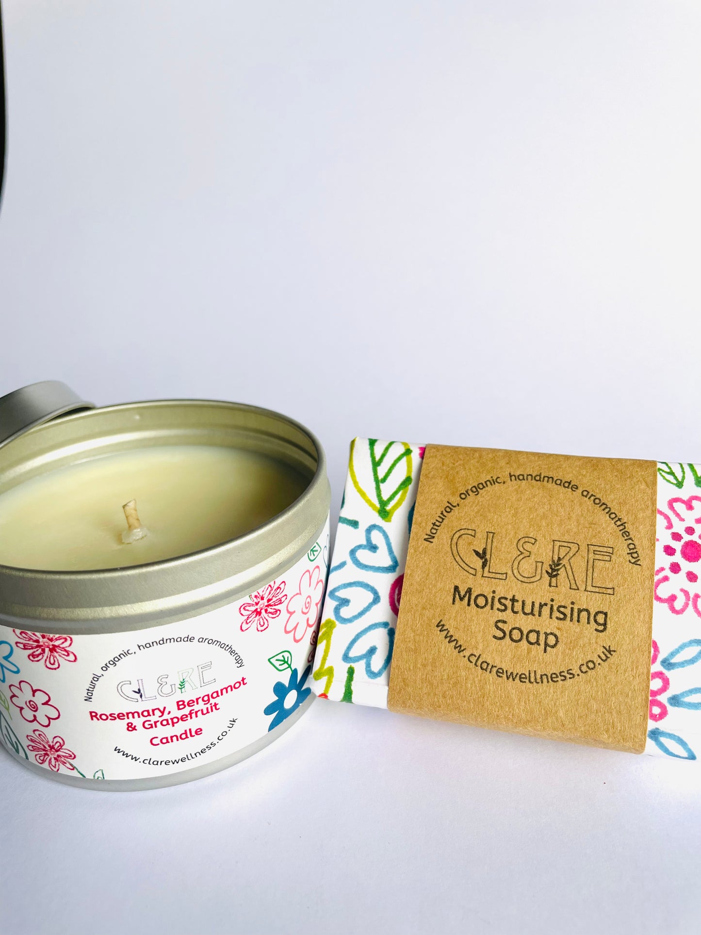 Seasonal Candle & Soap gift set (Rosemary, Bergamot & Grapefruit)