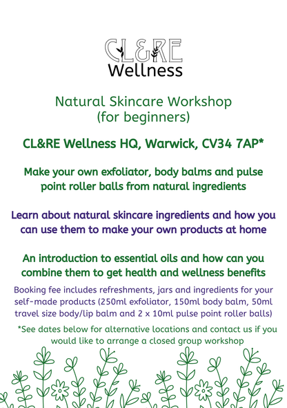 Natural Skincare Workshop places