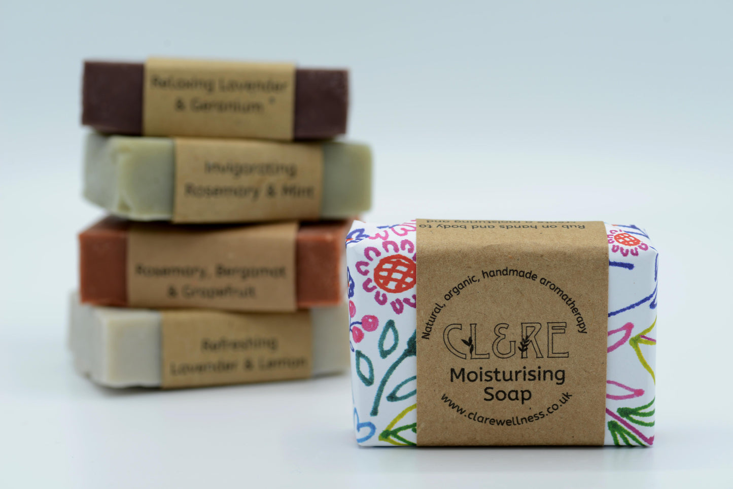 Moisturising Soap (with Rosemary, Bergamot & Grapefruit essential oils) 85g